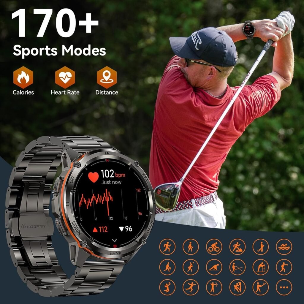 AMAZTIM T3 Ultra GPS Smart Watch for Men – The Latest Rugged Smartwatch with Power and Performance